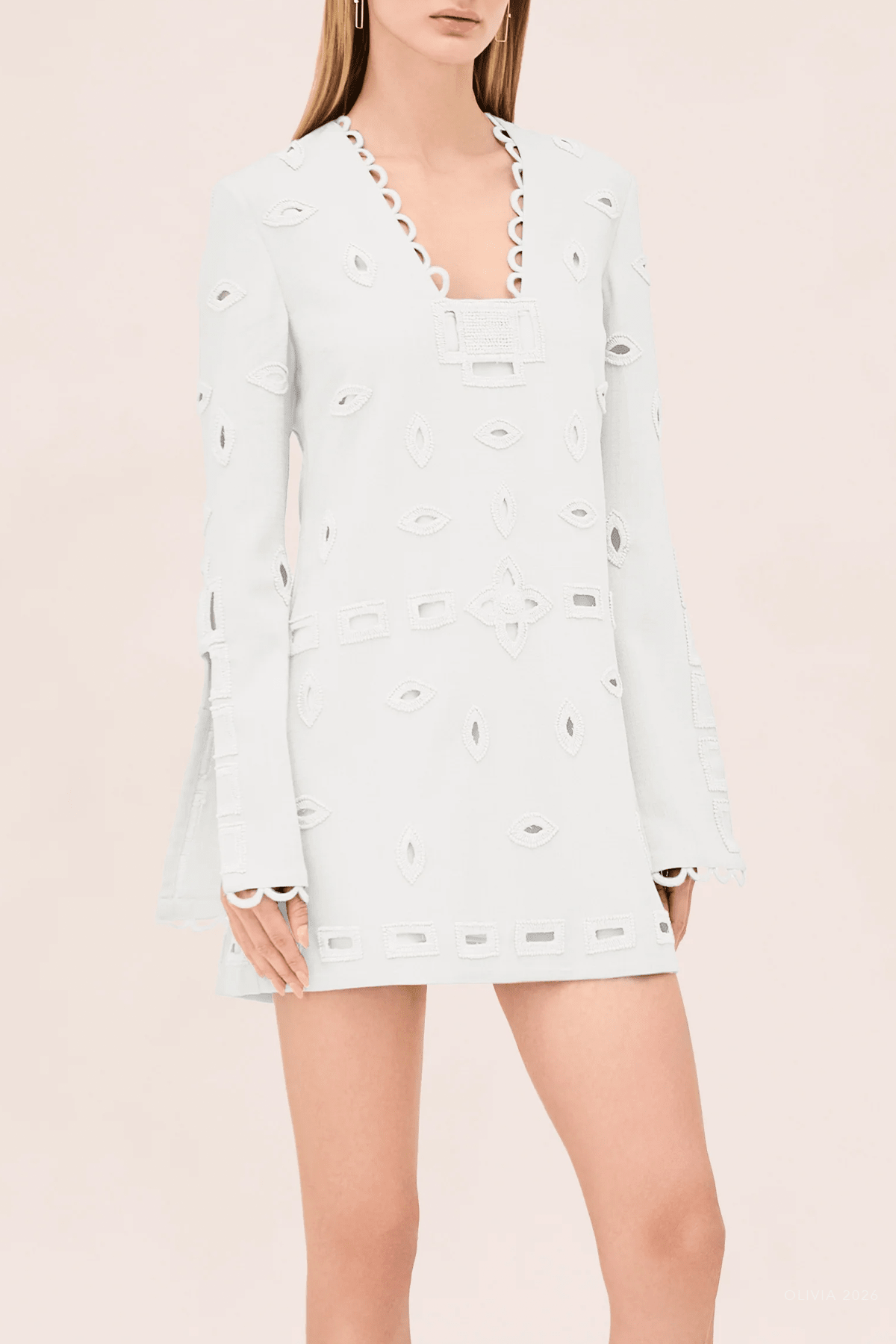 Eulia Dress in Blanc - shop - olivia.com