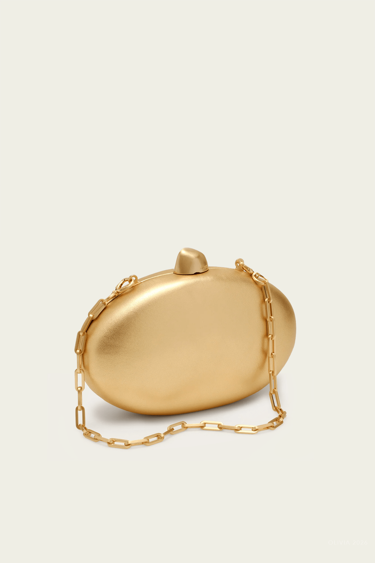 Eviana Clutch in Brass - shop-olivia.com