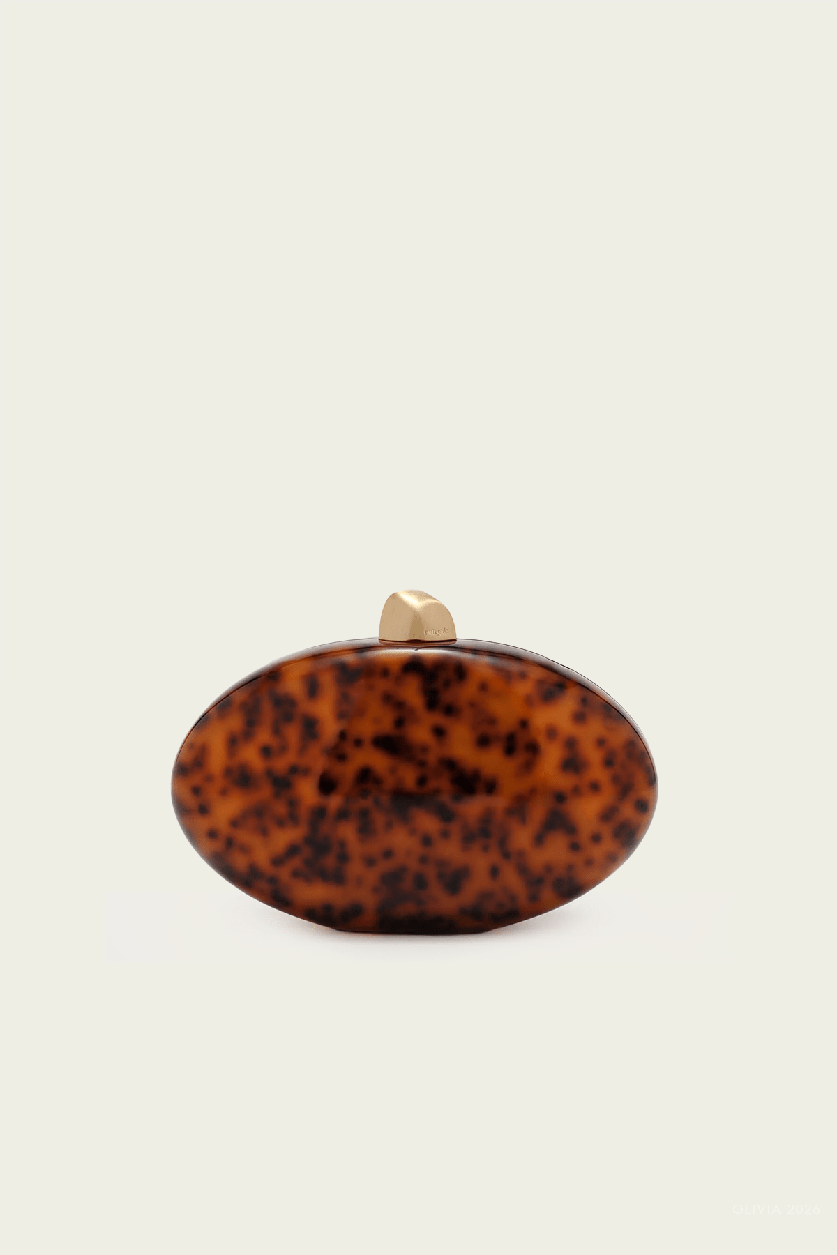 Eviana Clutch in Caramel Tortoise - shop - olivia.com