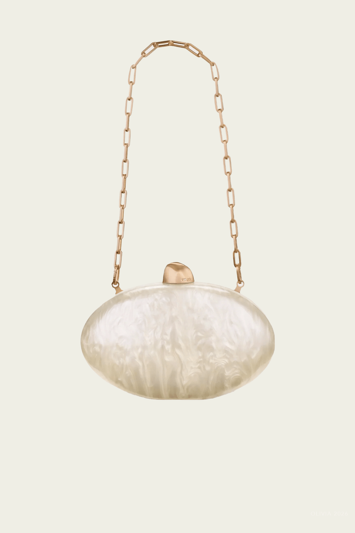 Eviana Clutch in Ivory - shop - olivia.com