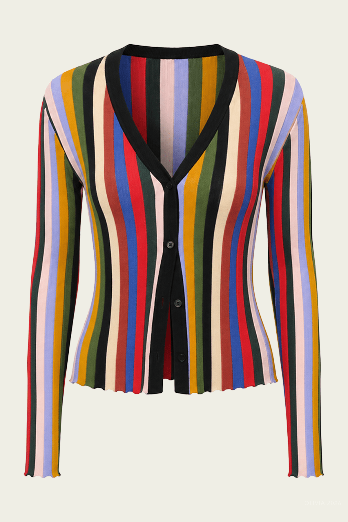 Ezra Cardigan in Artist Stripe - shop - olivia.com