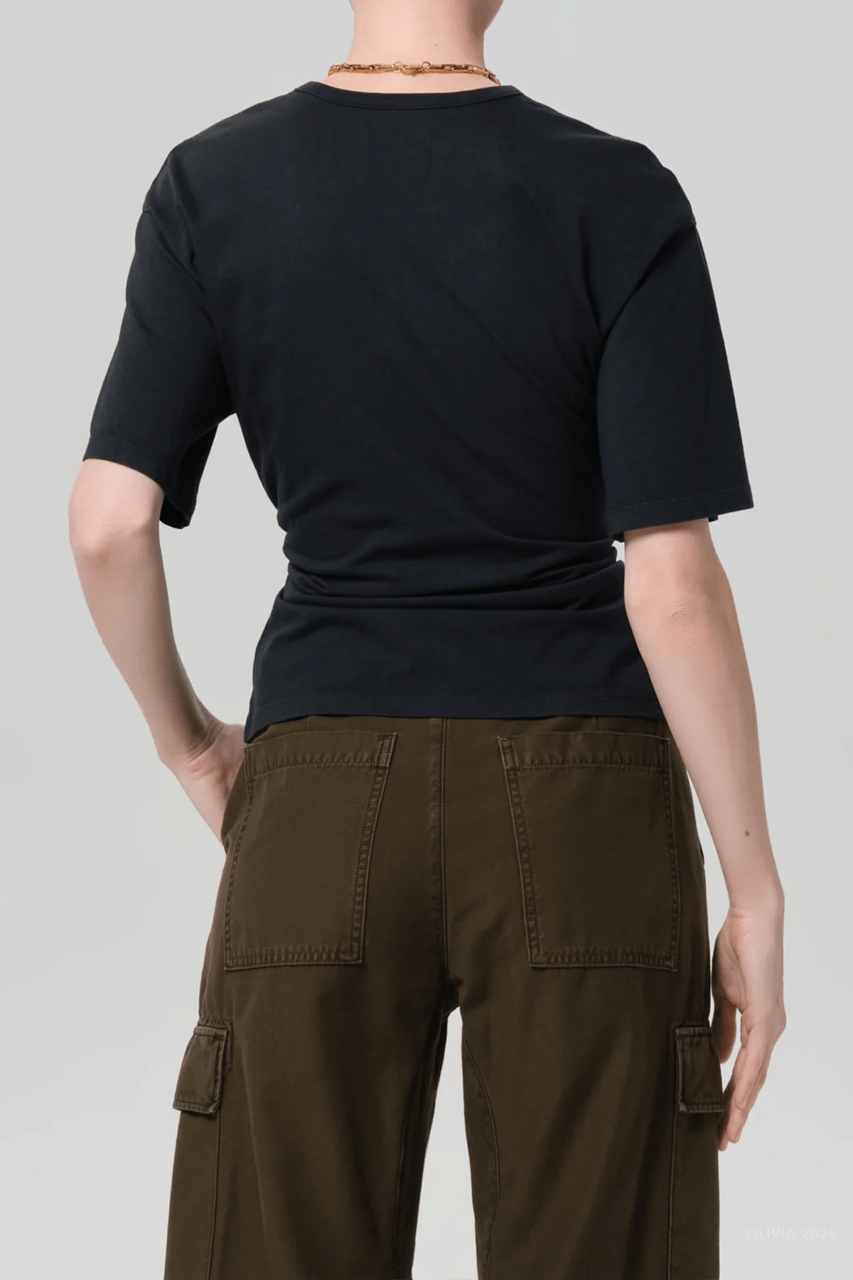 Fabien Tee in Washed Black - shop - olivia.com