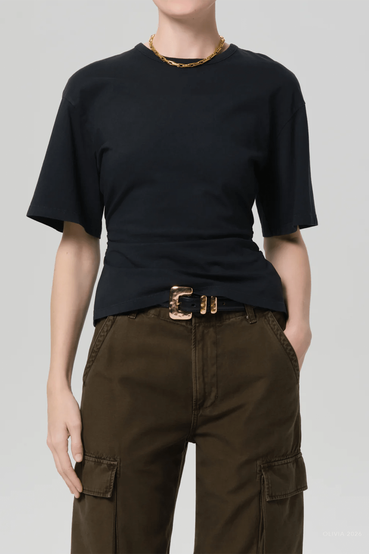 Fabien Tee in Washed Black - shop - olivia.com