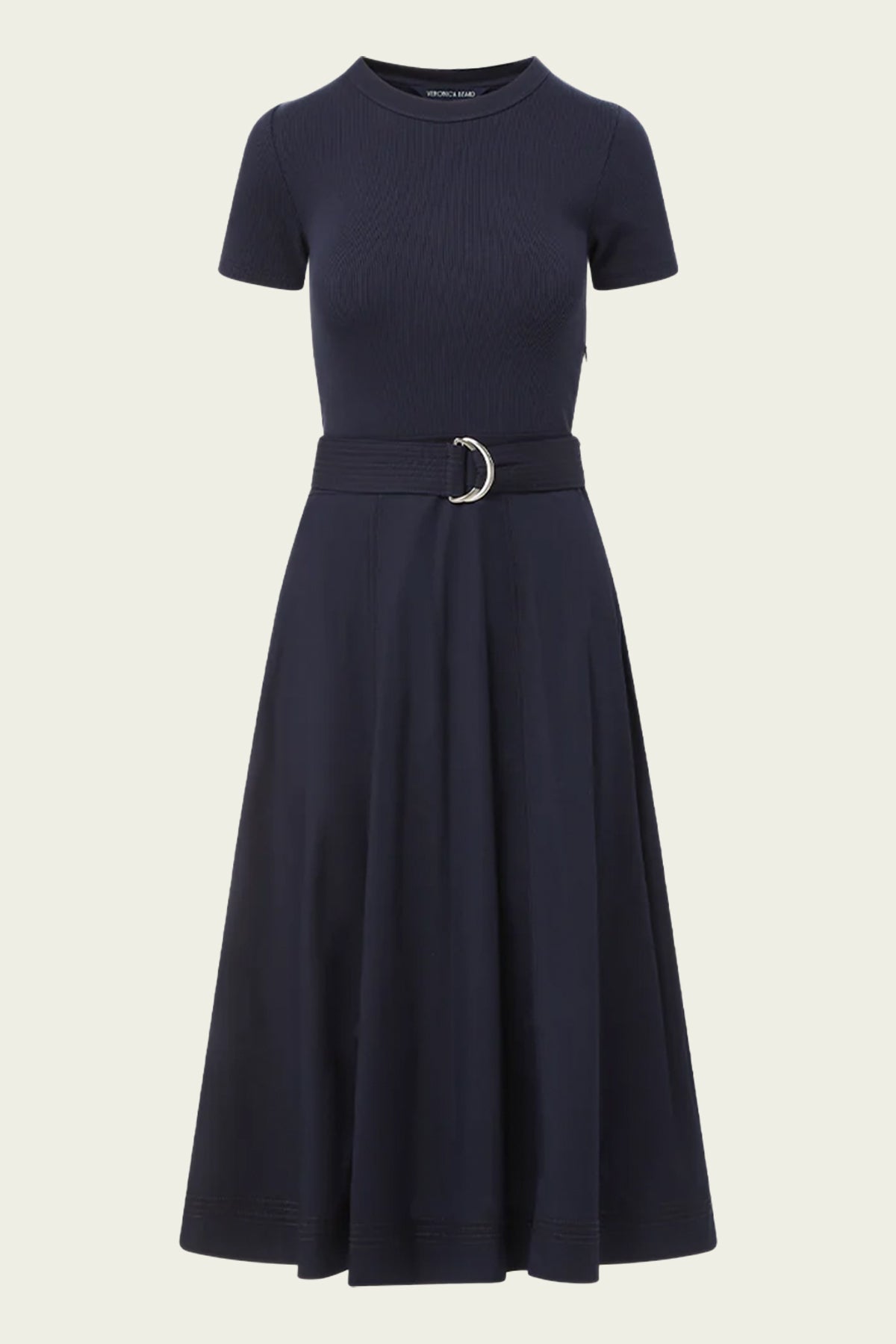 Facia Mixed - Media Dress in Navy - shop - olivia.com