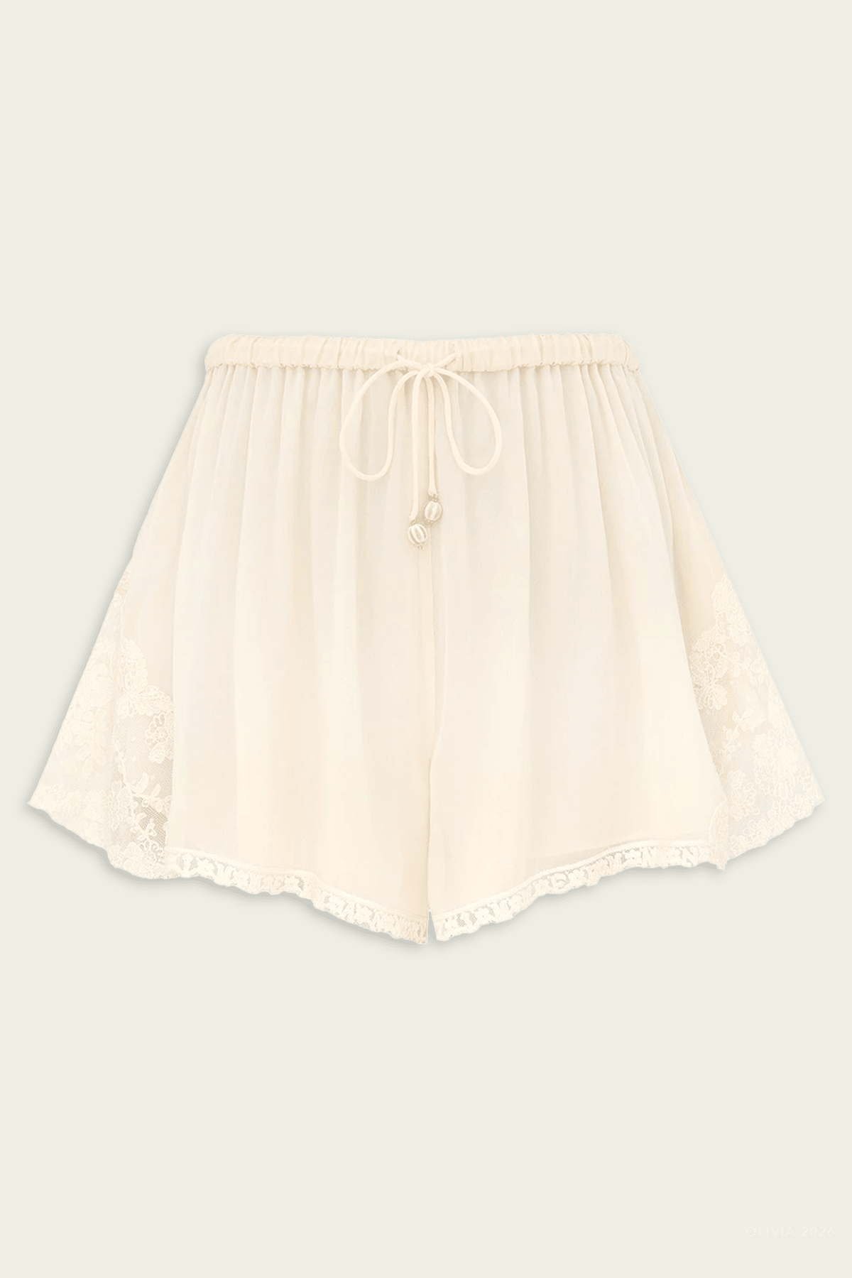 Fairlight Lace Short in Cream - shop-olivia.com