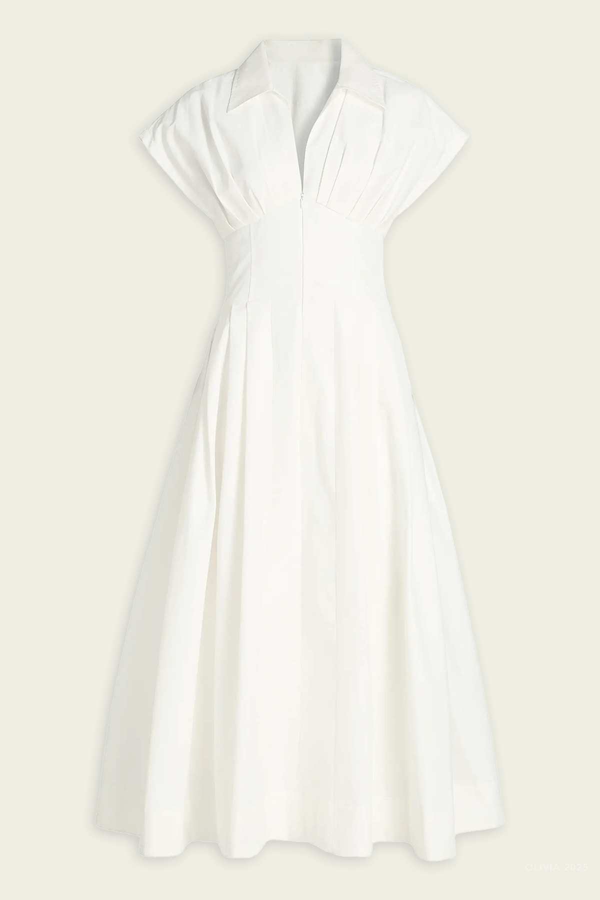 Farlow Midi Dress in White - shop - olivia.com