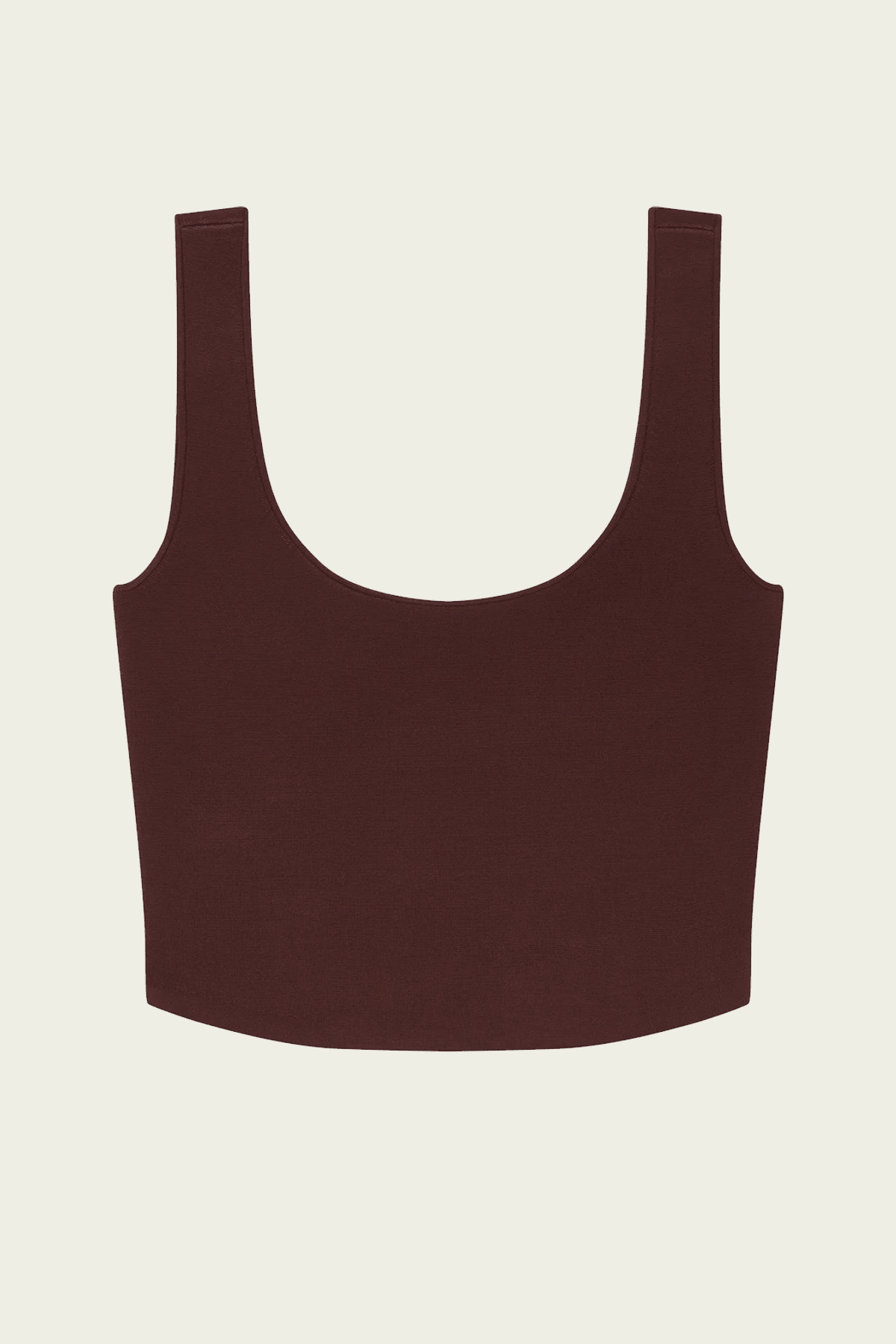Farrah Compact Knit Tank in Marron - shop-olivia.com