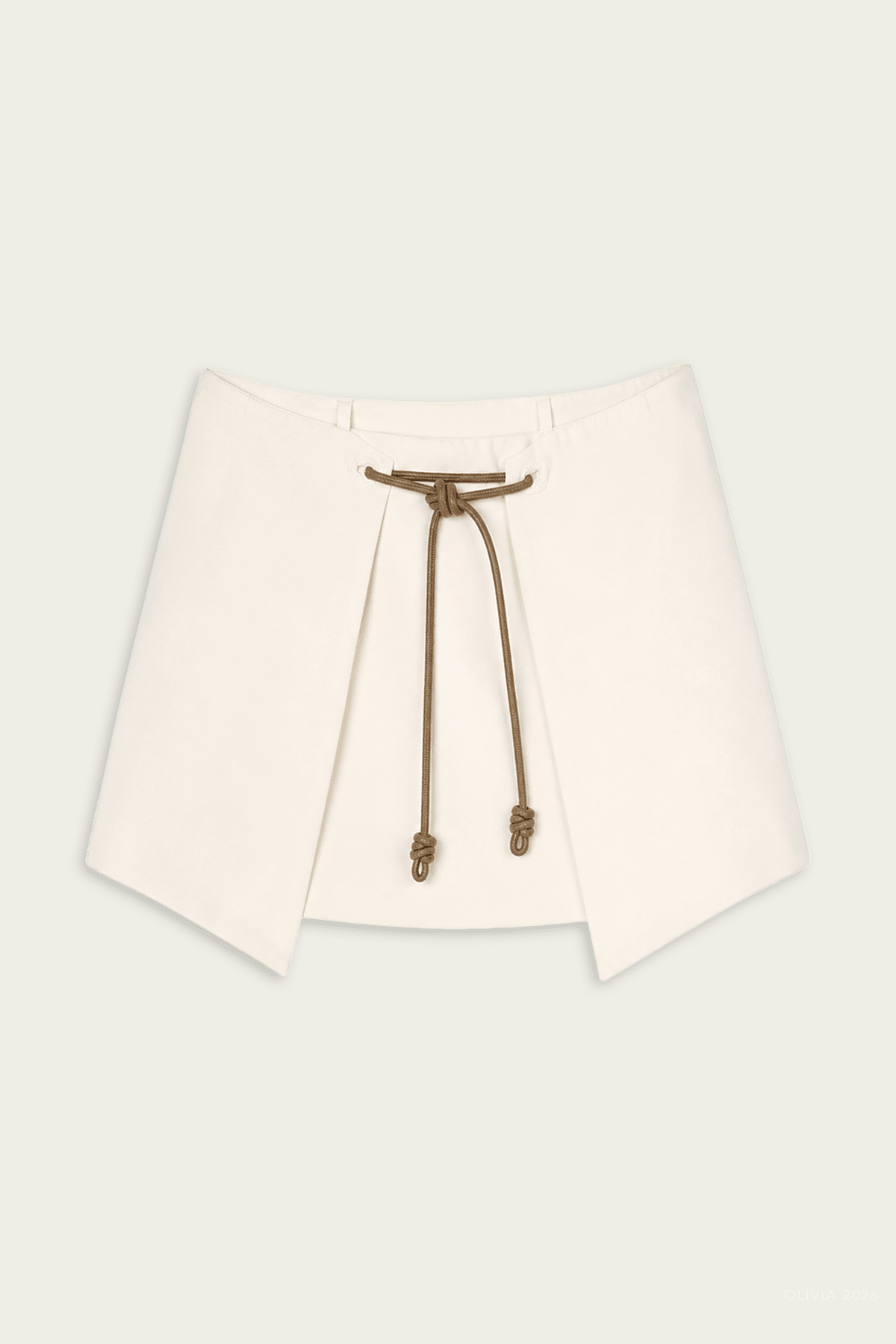 Filo Skort in Beige - shop-olivia.com