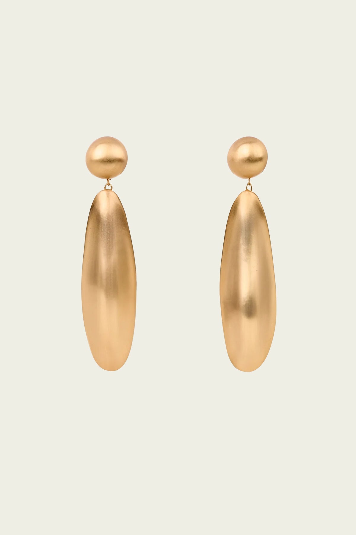 Fiore Earring in Brushed Brass - shop - olivia.com