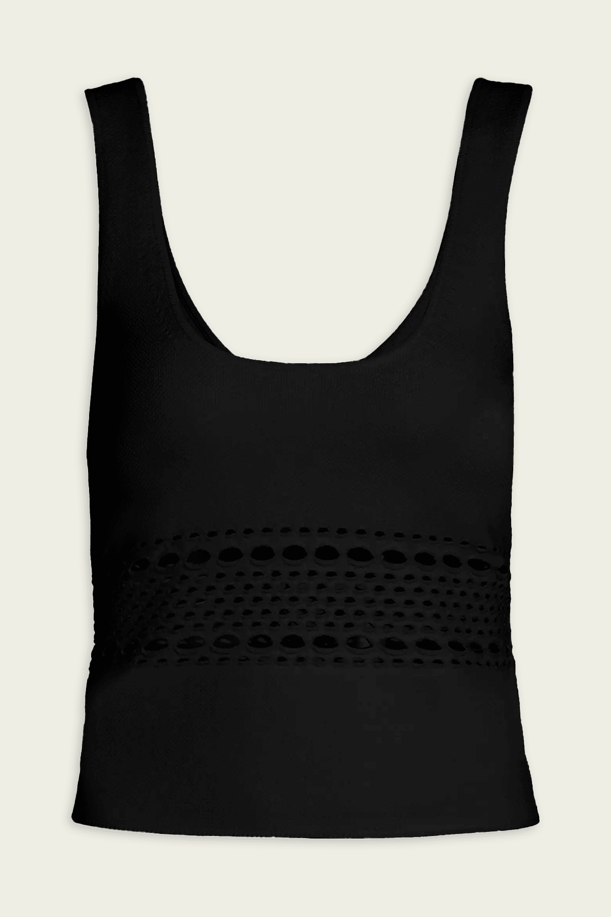 Fitzgerald Open - Stitch Knit Tank in Black - shop - olivia.com