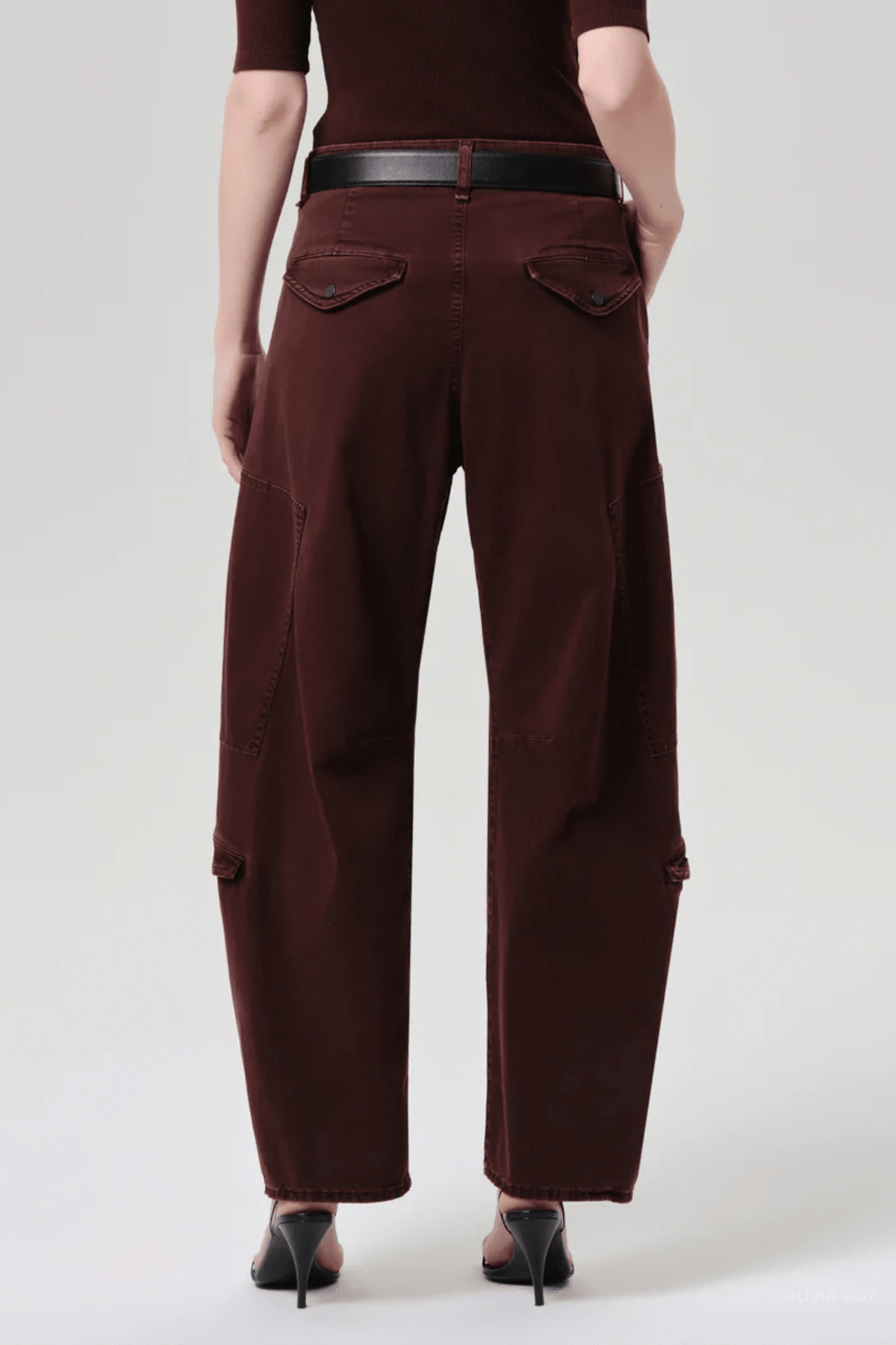 Flight Pant in Mahogany - shop-olivia.com