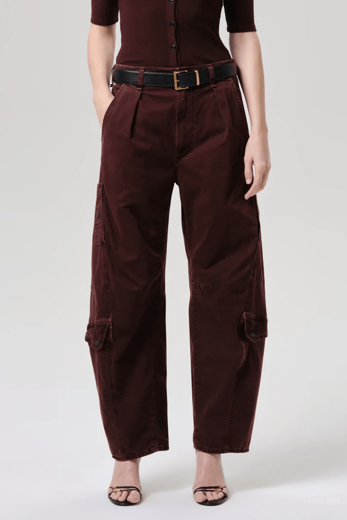 Flight Pant in Mahogany - shop-olivia.com