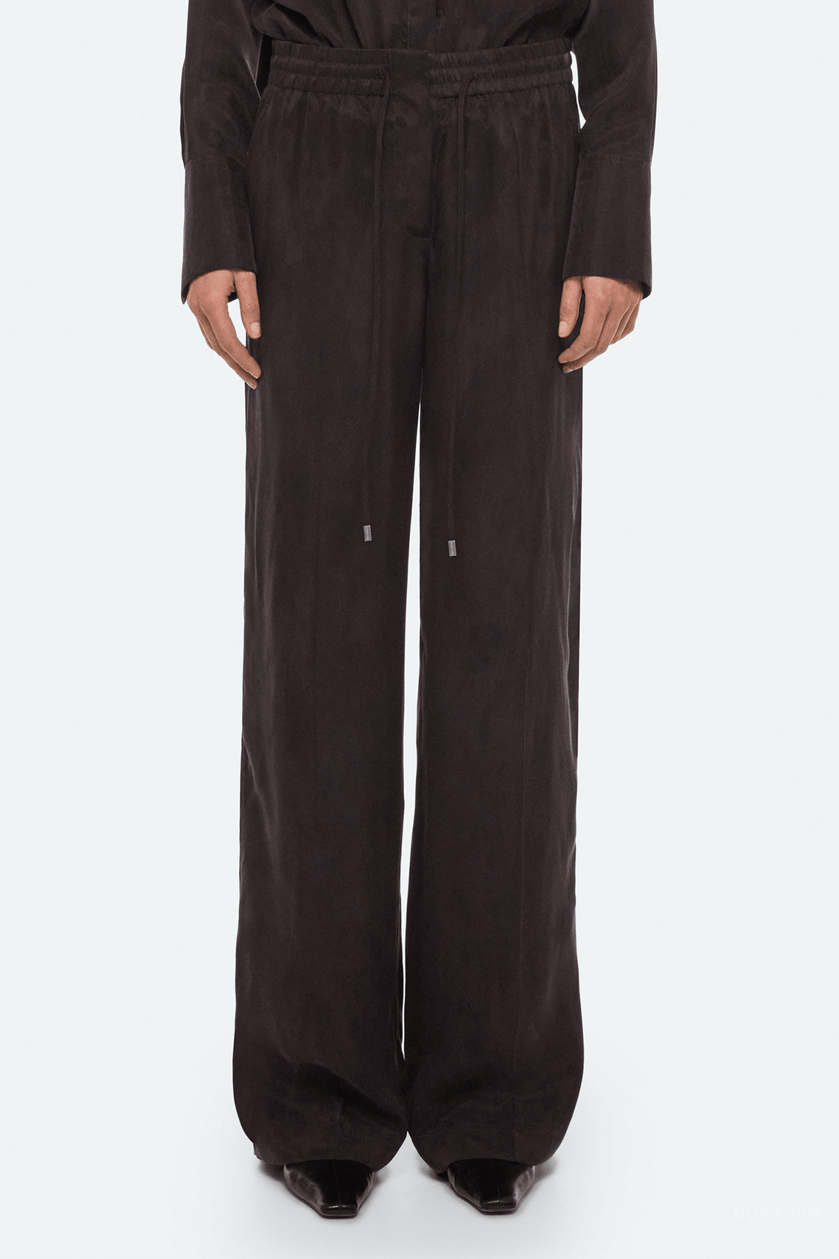 Fluid Pull-On Pants in Truffle - shop-olivia.com