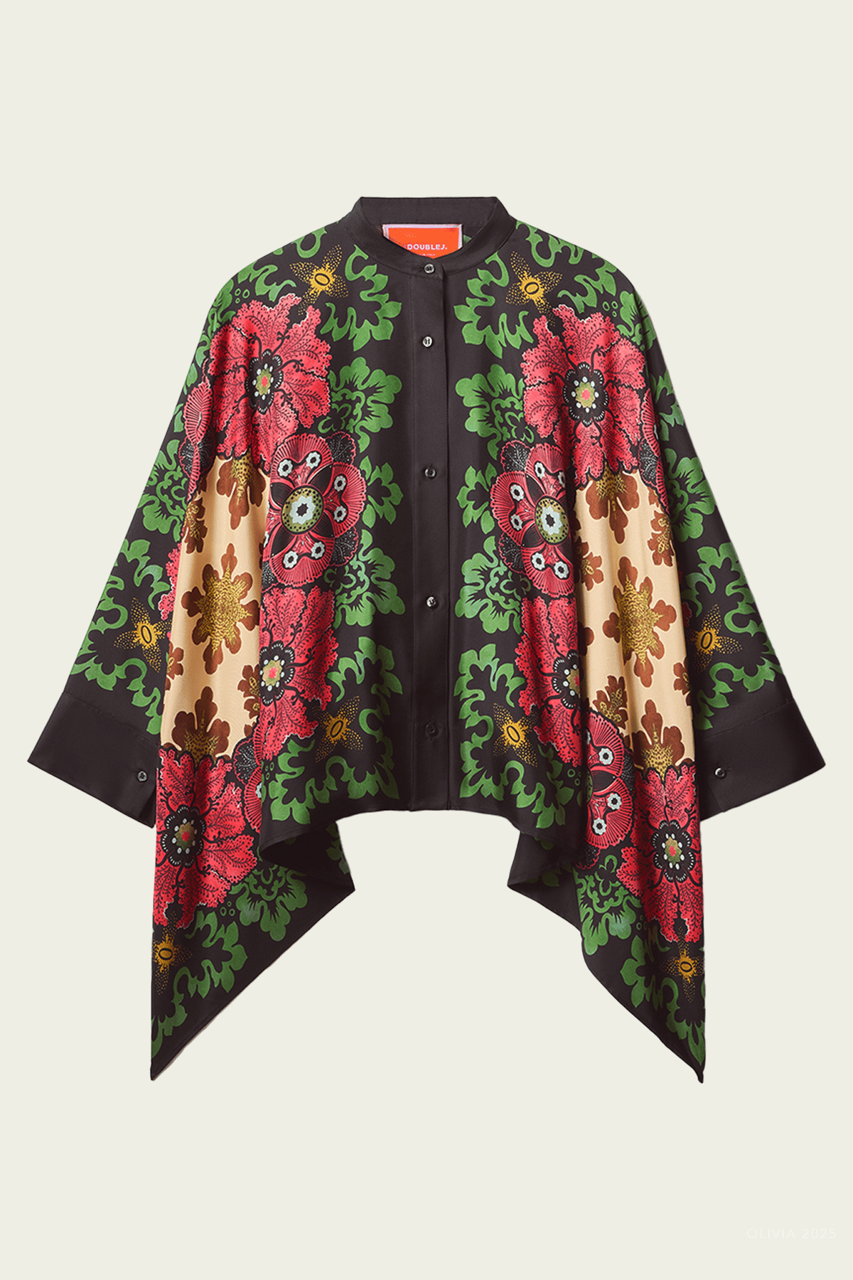 Foulard Shirt in Bounty Placée Red - shop - olivia.com