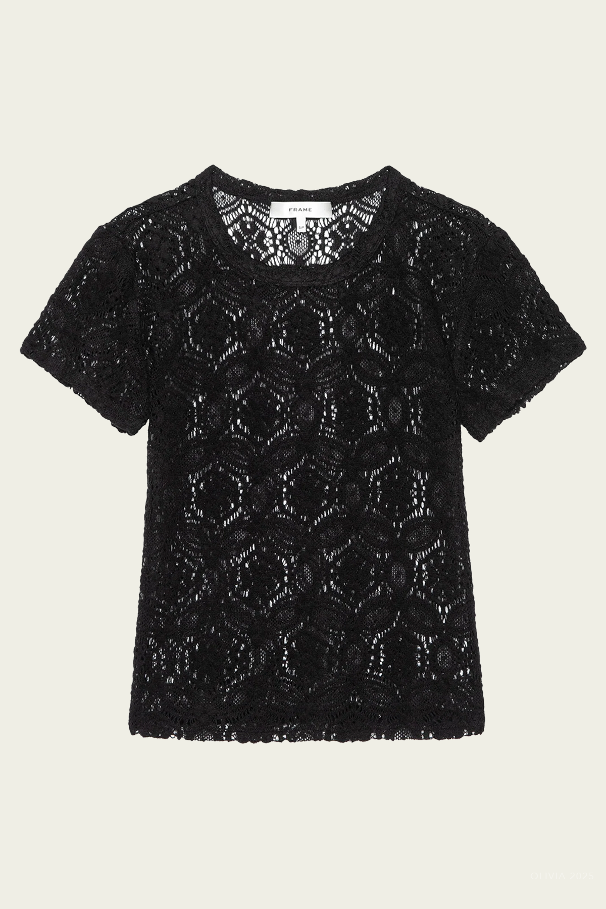 The Lace Tee in Black