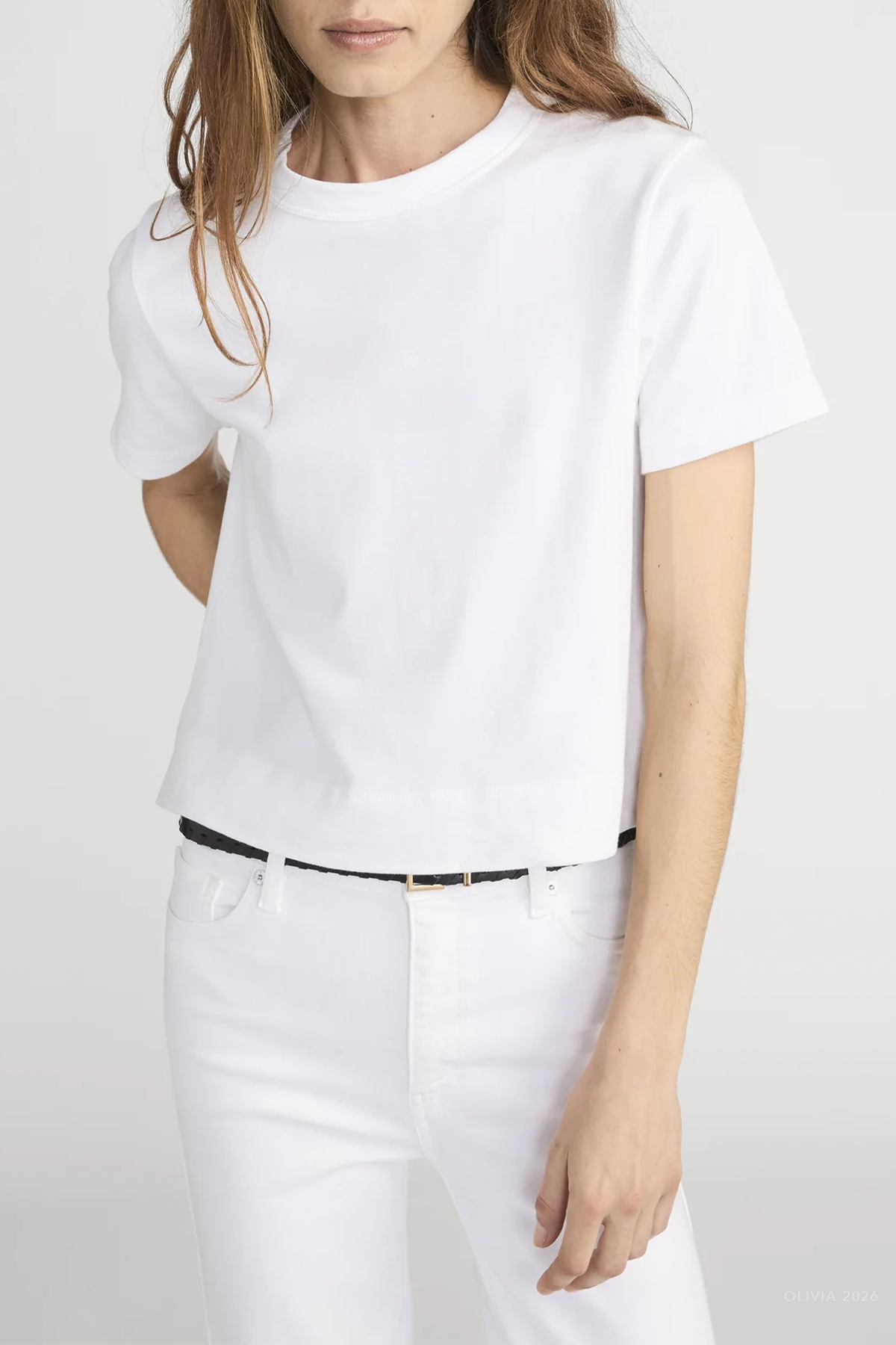 The Boxy Tee in White