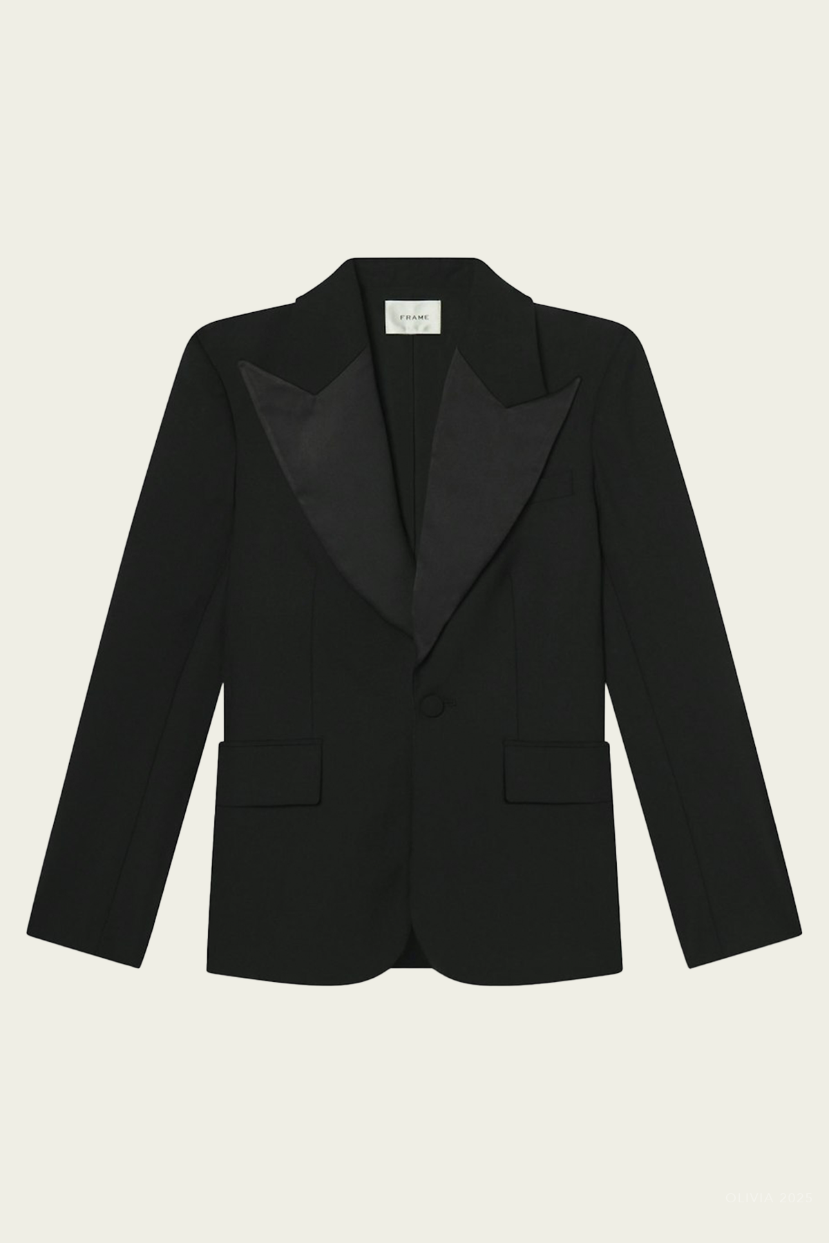 The Peak Lapel Blazer in Black