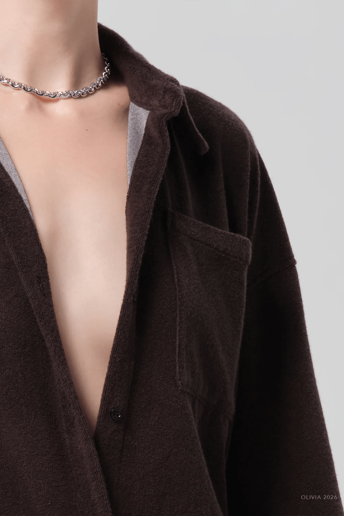 Francis Knit Shirt in Chocolate - shop - olivia.com