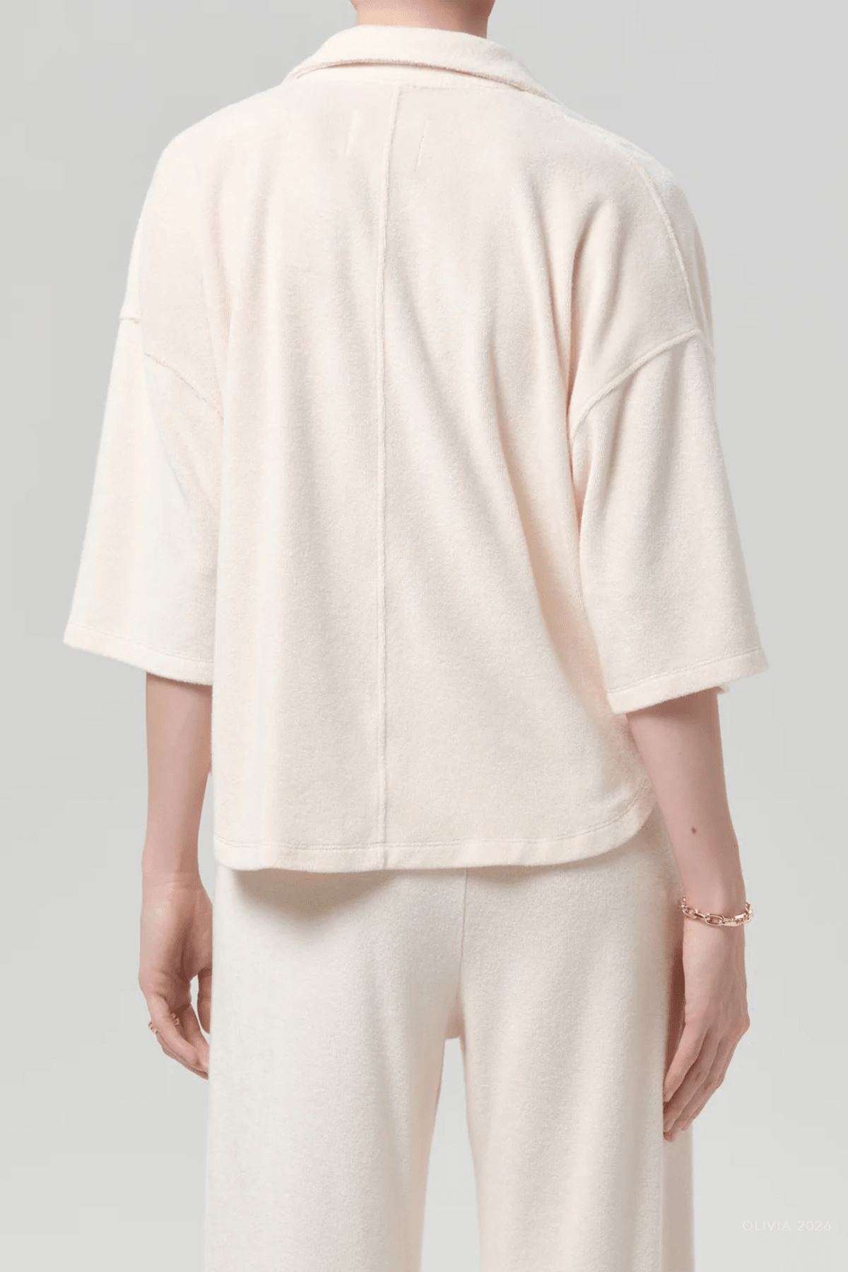 Francis Knit Shirt in Cream - shop - olivia.com