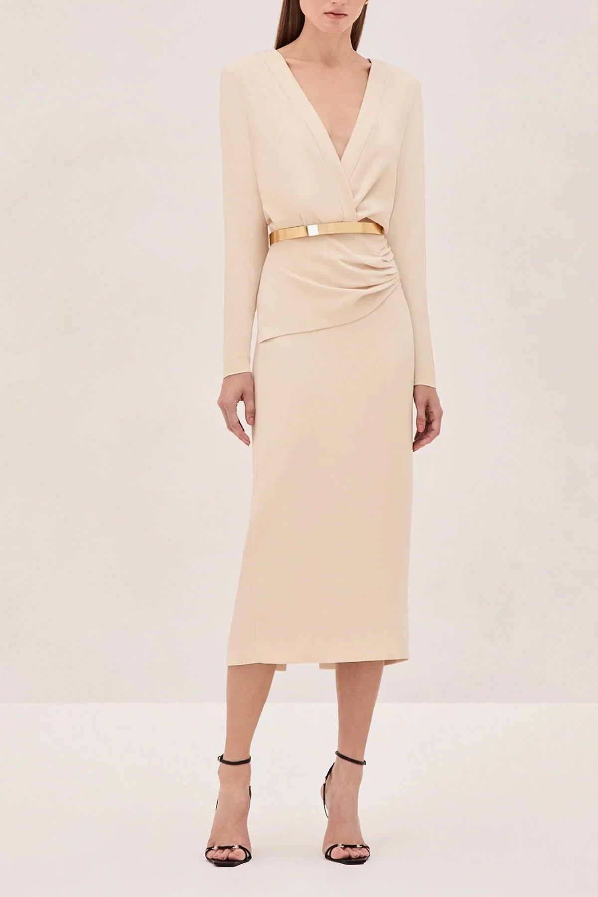 Fraser Midi Dress in Cream - shop - olivia.com