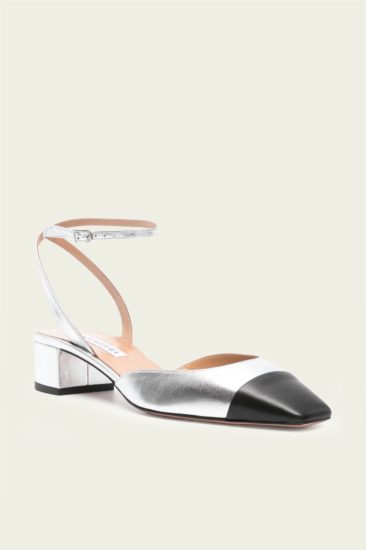 French Flirt Pump 35 in Silver Black - shop - olivia.com