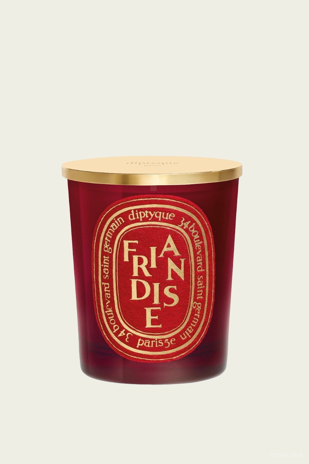 Friandise (Sweet Treat) Classic Candle 190g with Gold Lid - Holiday Edition 2024 - shop - olivia.com