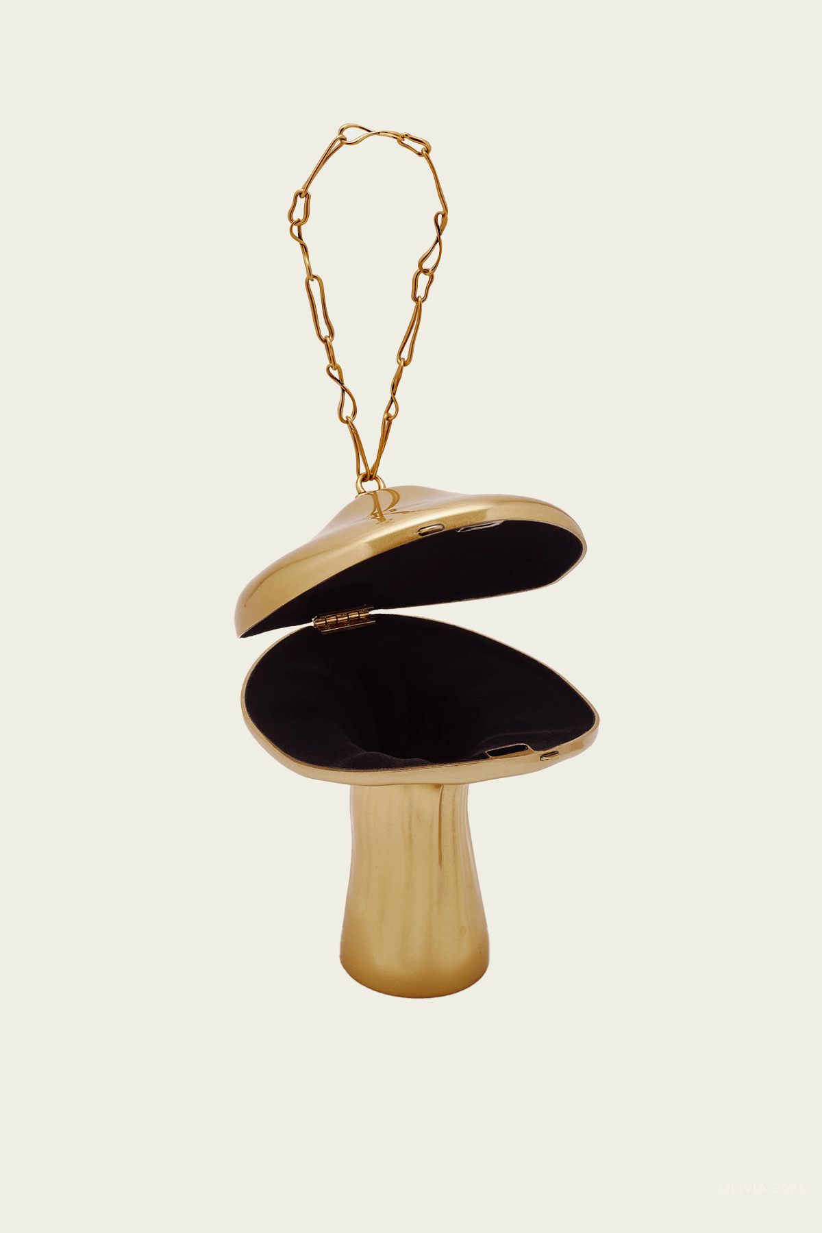 Fungo Clutch in Brass - shop - olivia.com