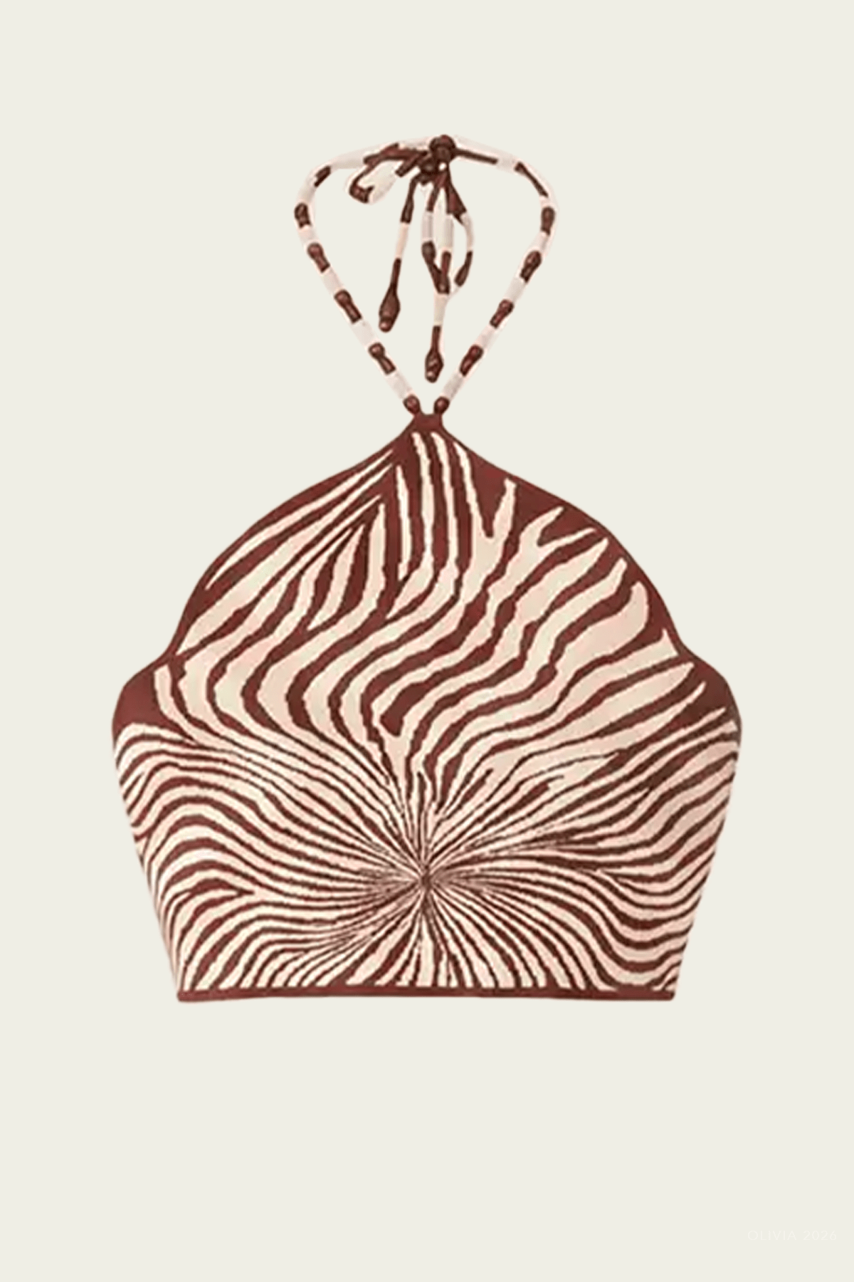Gala Top in Brown Blossom - shop-olivia.com