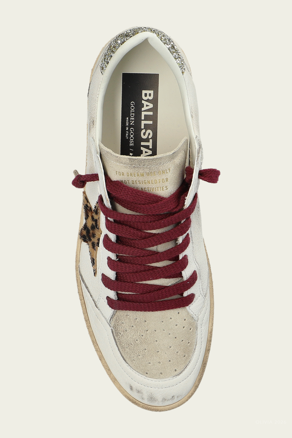 Ball-Star White Horsy Star Leather Sneaker