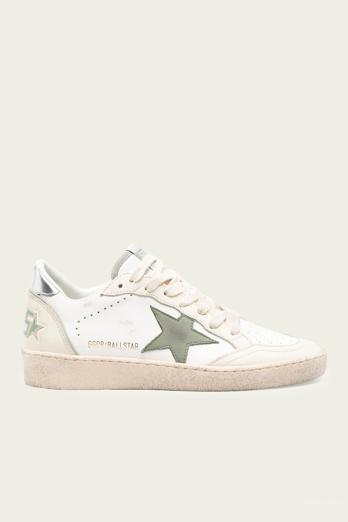 Ball-Star White Green Leather Sneaker
