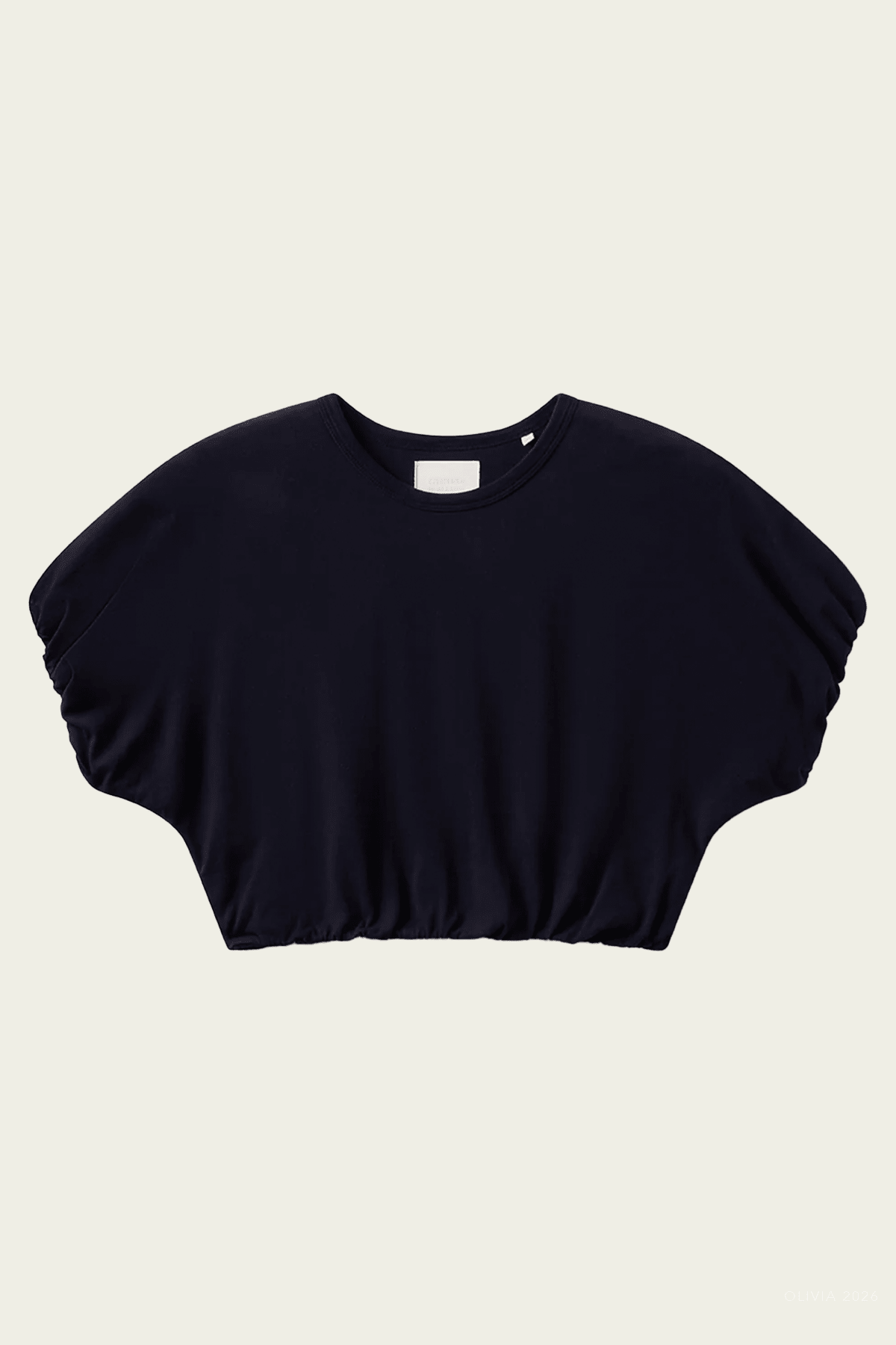 Gia Bubble Tee in Navy - shop - olivia.com