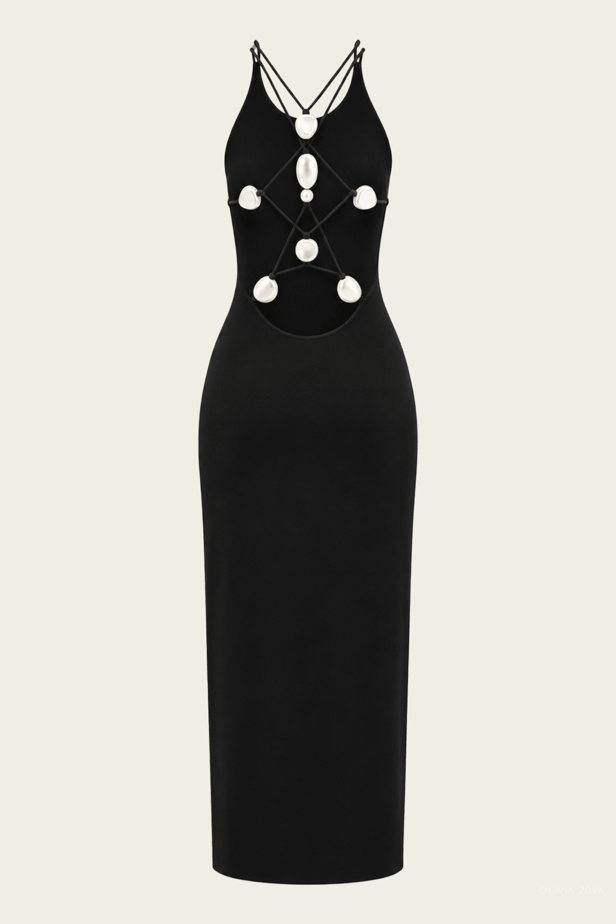 Gianina Knit Dress in Black - shop-olivia.com