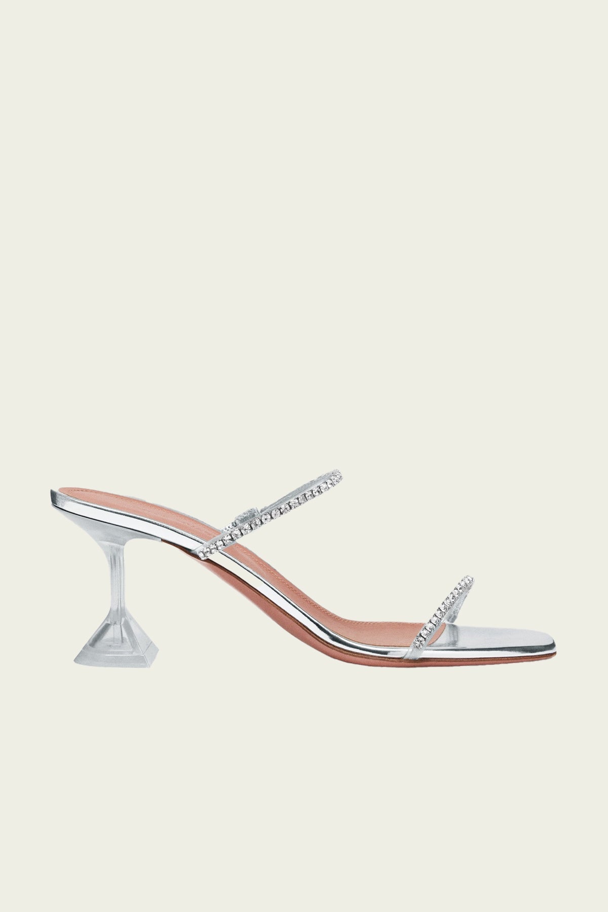 Gilda Glass Slipper in PVC Transparent - shop - olivia.com