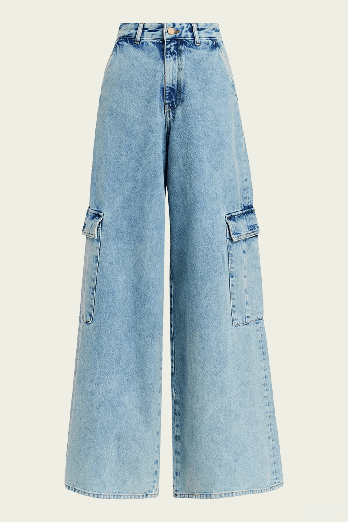 Gnome Wide - Leg Jeans in Blue - shop - olivia.com