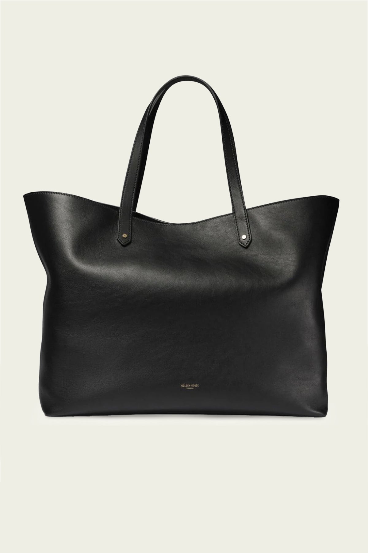 Golden Pasadena Calfskin Leather Bag in Black - shop - olivia.com