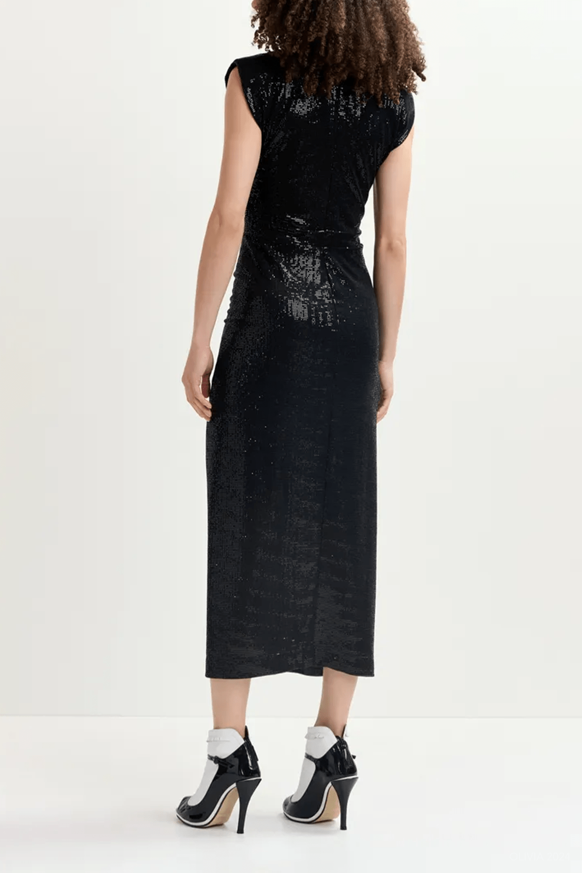 Golisee Jersey Midi Dress in Black - shop - olivia.com