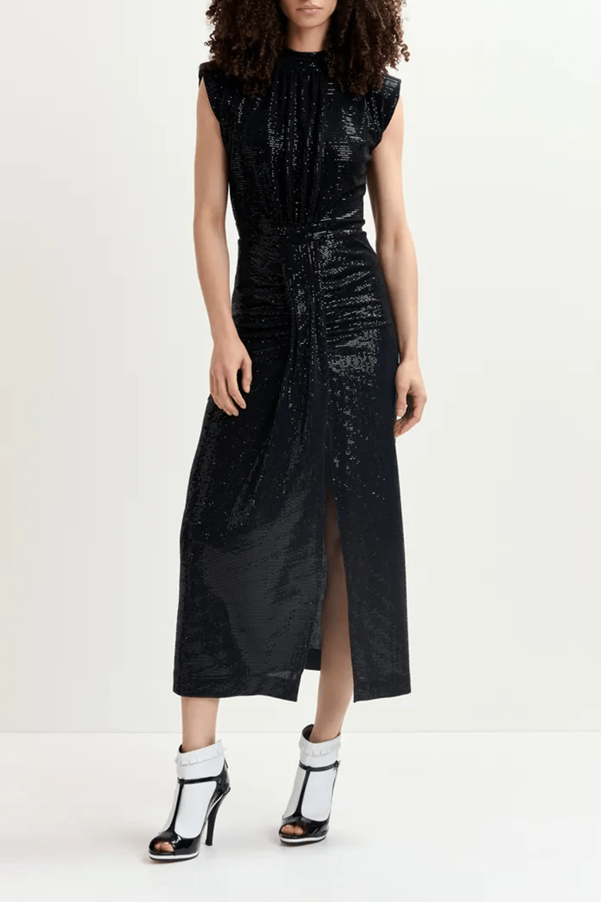 Golisee Jersey Midi Dress in Black - shop - olivia.com