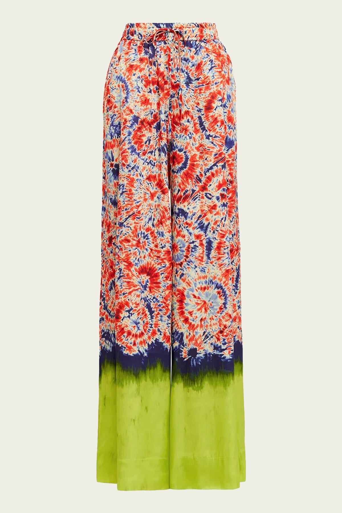 Googoo Printed Wide - Leg Pant in Red and Blue - shop - olivia.com