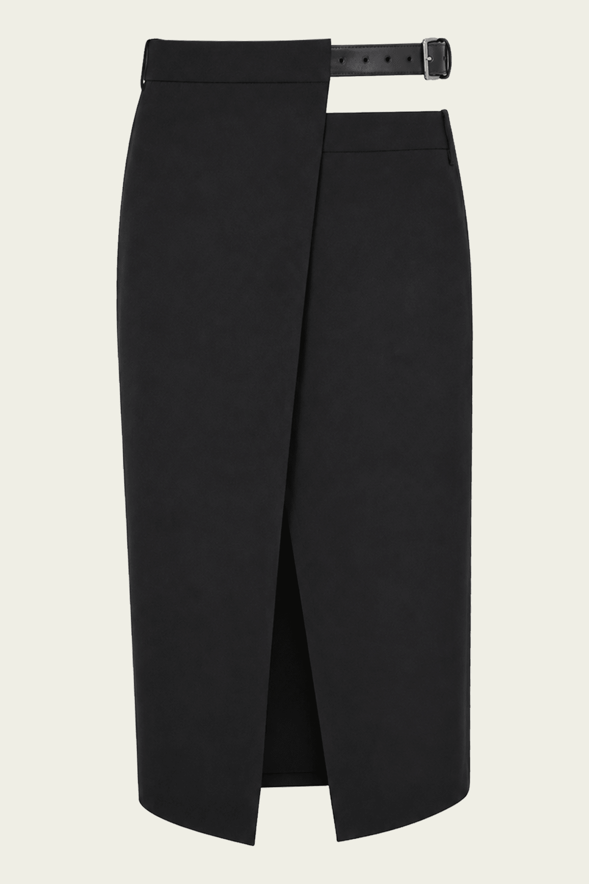 Gossamer Plain Weave Double Apron Skirt in Black - shop-olivia.com