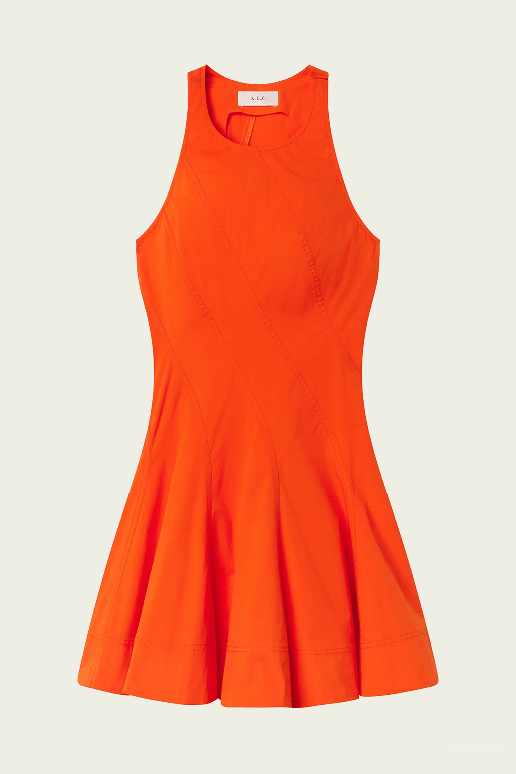 poppy red dress Grace Cotton Mini Dress in Poppy Red