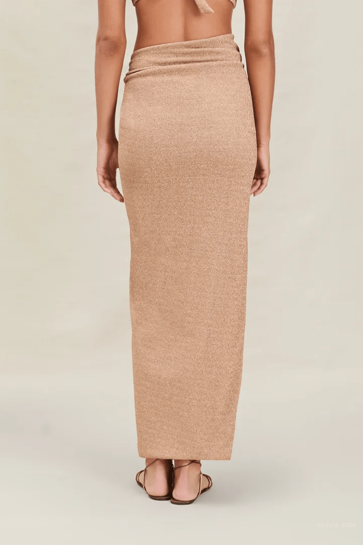 Gwen Skirt in Gold Shimmer - shop - olivia.com