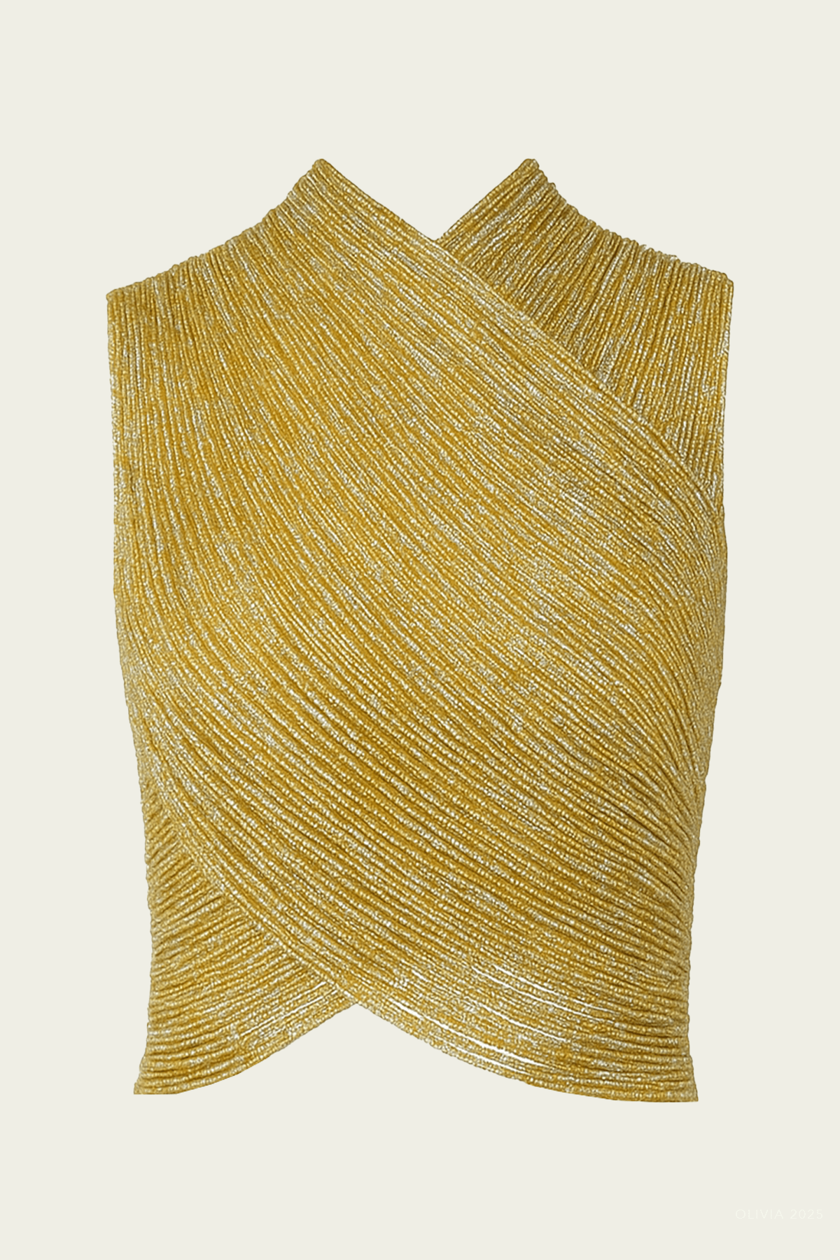 Haisley Top in Light Gold - shop - olivia.com
