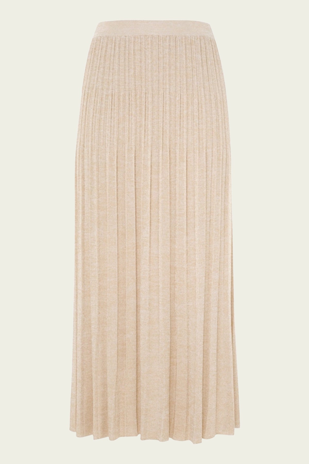 Halliday Rip Midi Skirt in Cream Lurex - shop-olivia.com
