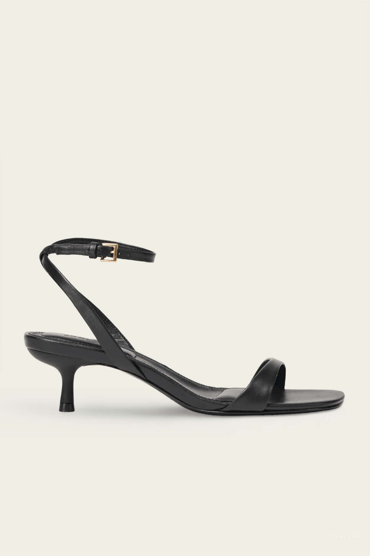Hannah Leather Sandal in Black - shop-olivia.com