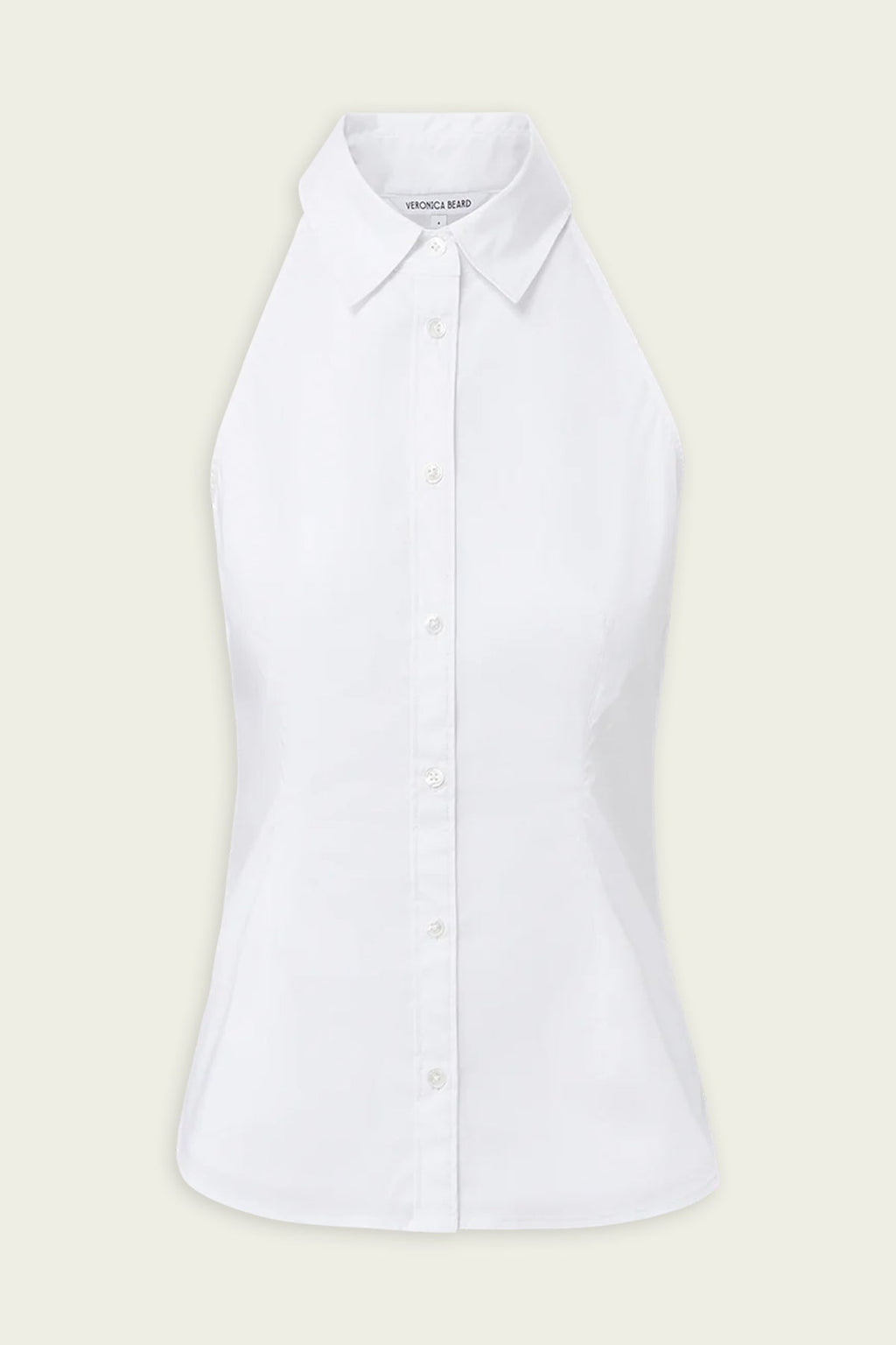 Harper Poplin Top in White