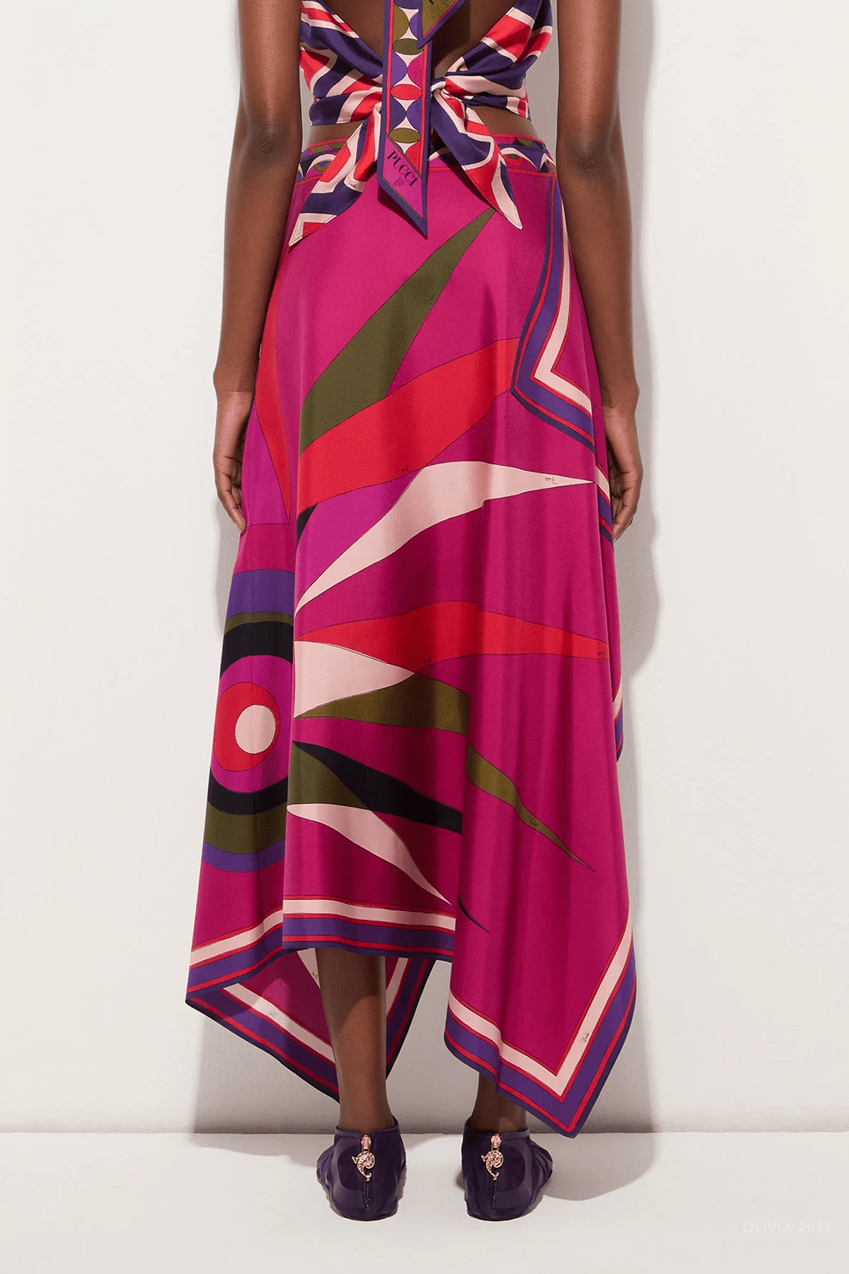 Hawaii - Print Asymmetrical Skirt in Multicolor - shop - olivia.com