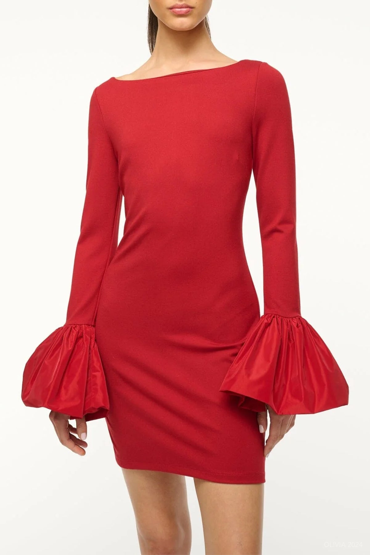 Hawthorne Dress in Rouge - shop - olivia.com