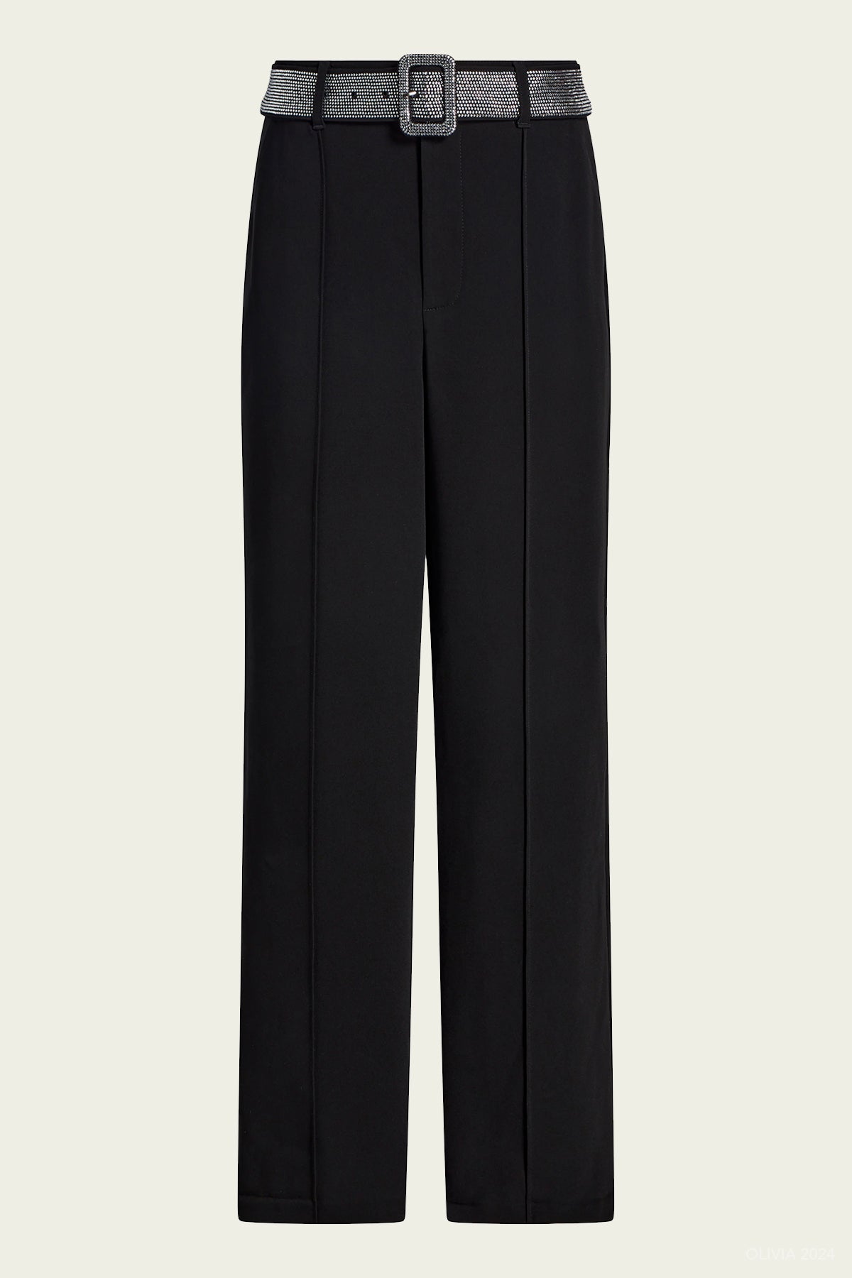 Heatset Belt Ester Pant in Black - shop - olivia.com