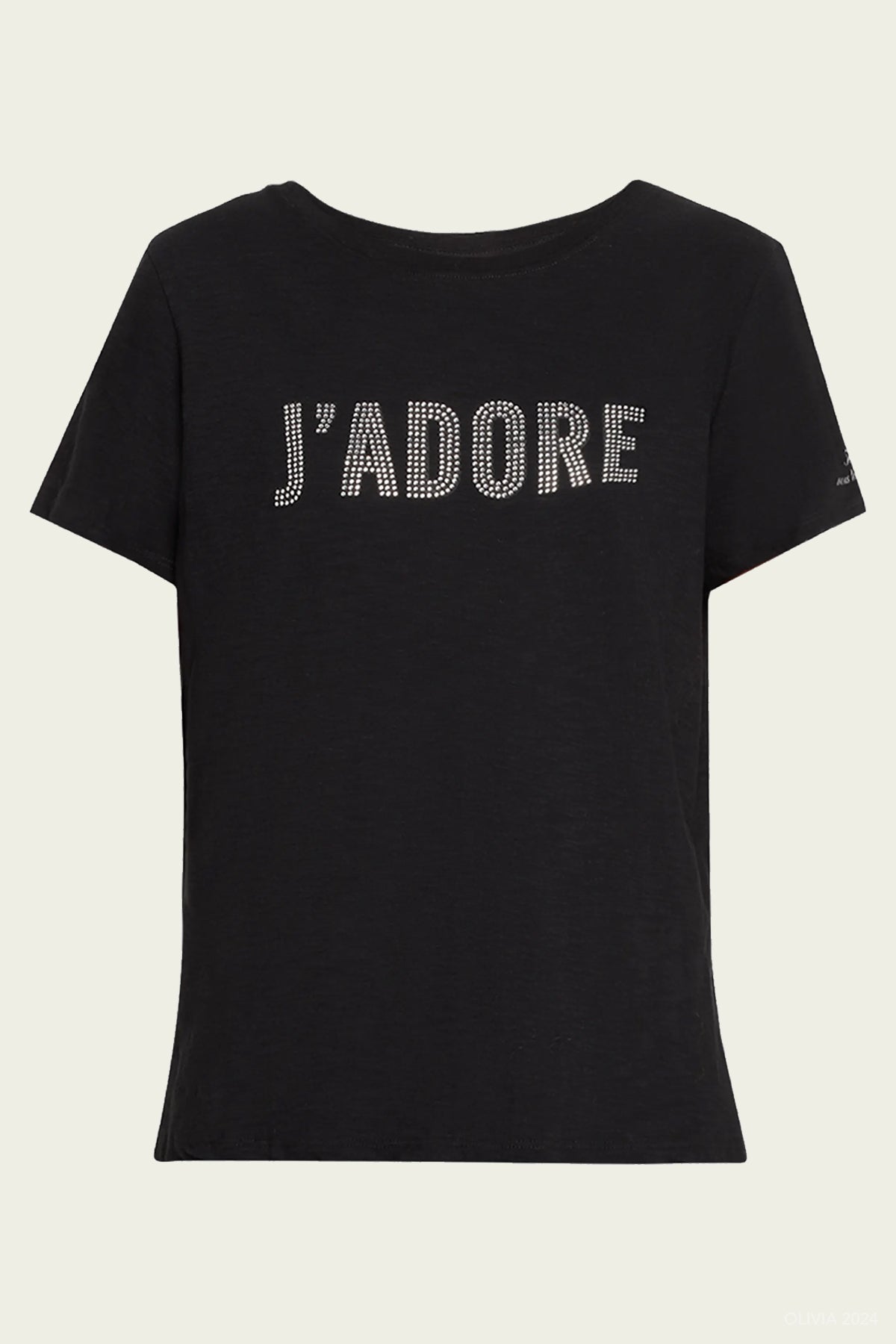 Heatset J'adore Tee in Black - shop - olivia.com