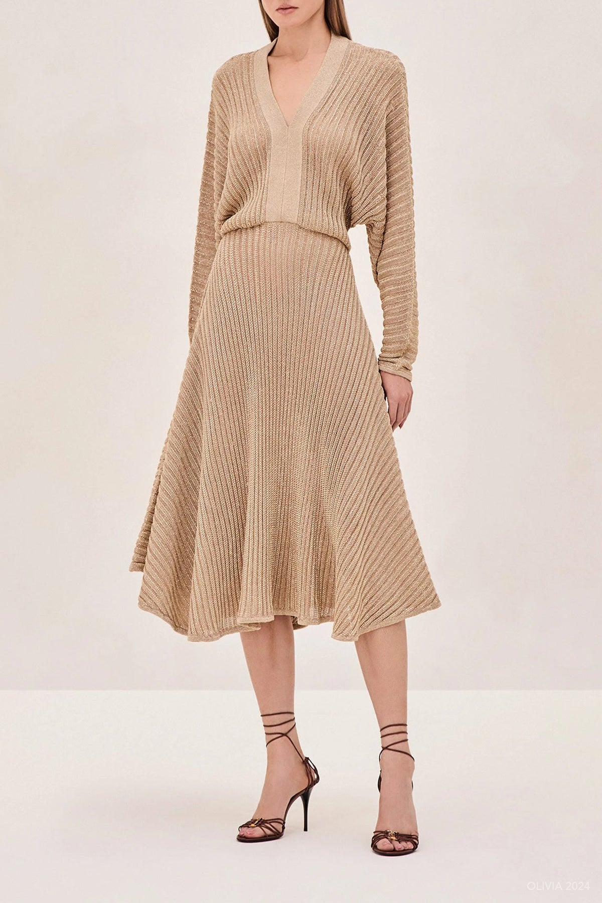 Heida Dress in Gold - shop - olivia.com